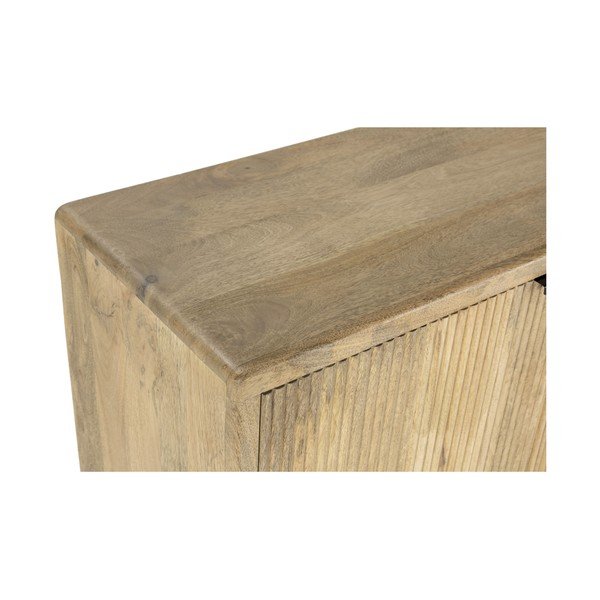 Cassettiera di colore naturale in mango massiccio 190x85x40 cm Mundra – MOME-image-1
