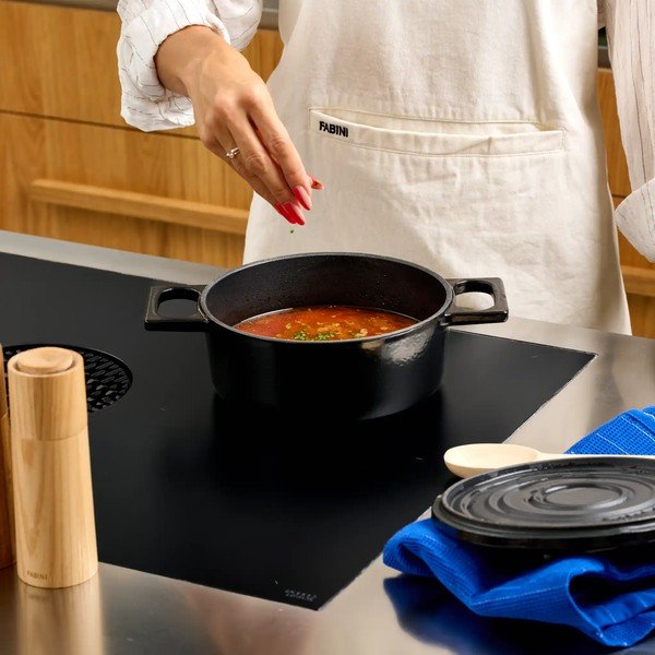 Casseruola in ghisa con coperchio incluso adatta all'induzione 2 l Mattia 3.0 – FABINI-image-4