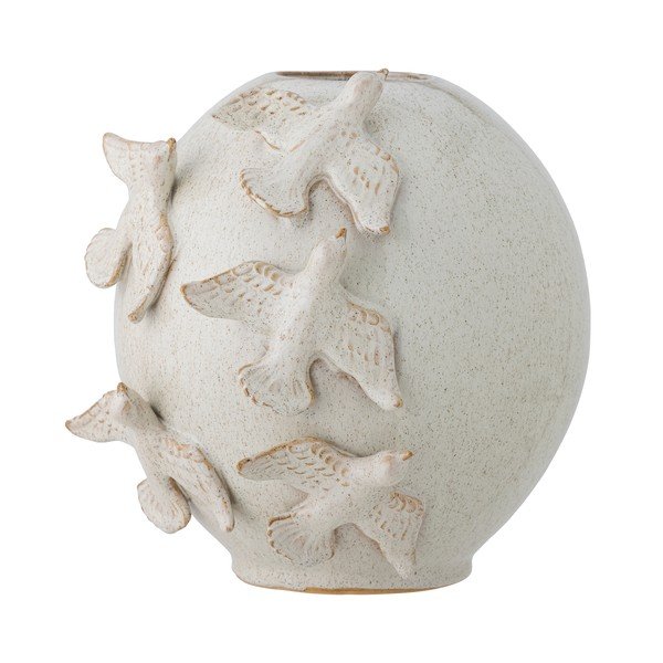 Vaso in gres crema (altezza 25 cm) Abira - Bloomingville-image-3