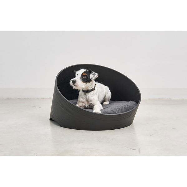 Cuccia nera per animali domestici 75x60 cm Covo Ash Black/Anthracite S – MiaCara-image-1