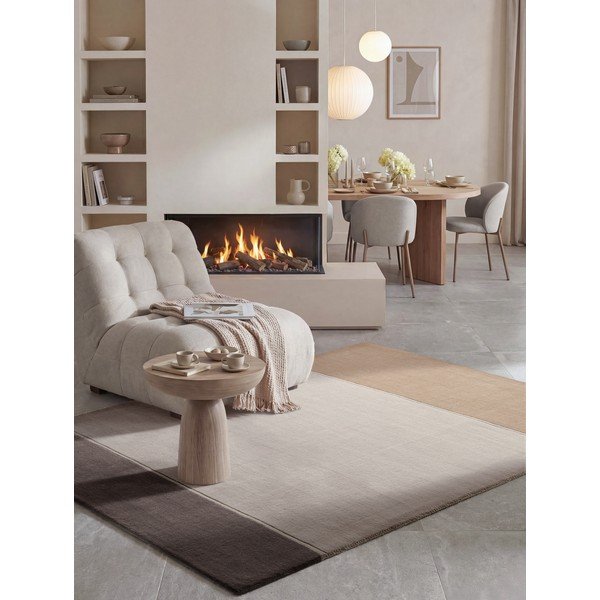 Tappeto marrone/color crema in lana 160x230 cm Quentin – Villeroy&Boch-image-2