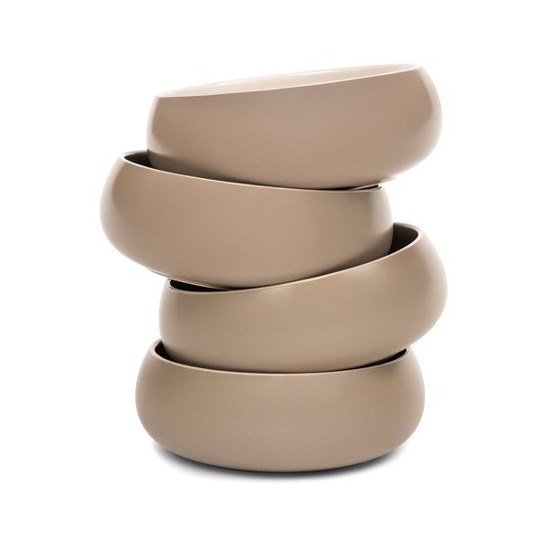 Ciotoline in set per zuppe e minestre/per ramen beige in gres 4 pz 1 l Terra Vira – Bonami Selection-image-2