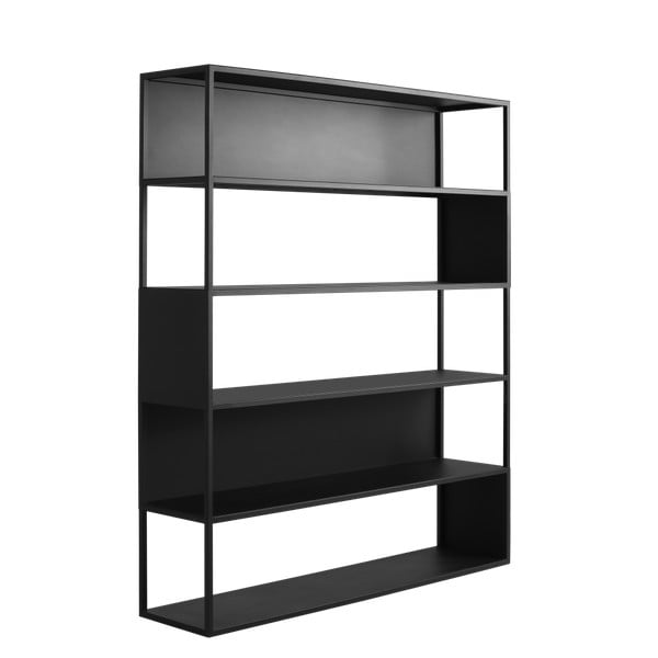 Libreria in metallo nero 150x180 cm Hyller - CustomForm