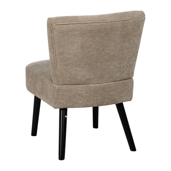 Poltrona beige con rivestimento in ciniglia – Ixia-image-3