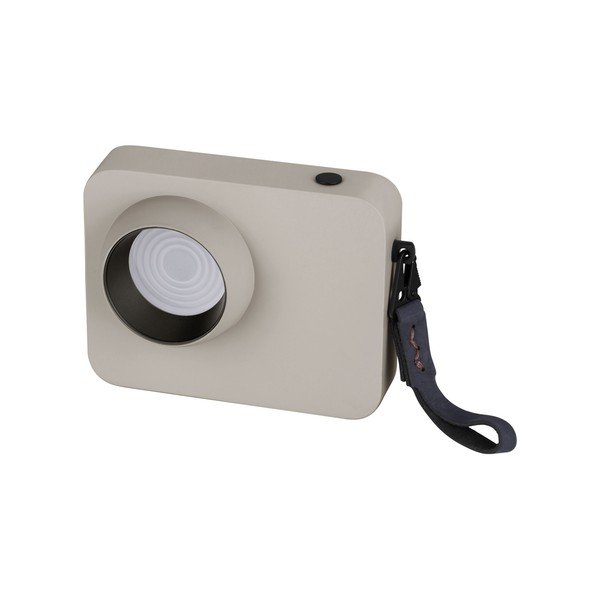 Lampada da tavolo LED beige in metallo con intensità regolabile (altezza totale 11 cm) Kedros – Nova Luce