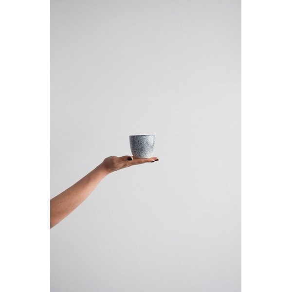 Tazza in gres bianco e nero , 200 ml Mess - ÅOOMI-image-1