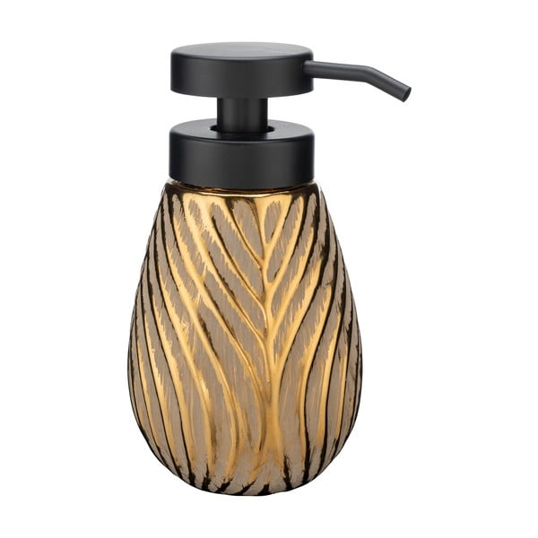 Dispenser di sapone in ceramica color oro 330 ml Idro - Wenko-image-1