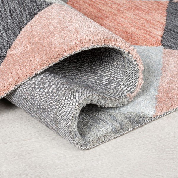 Tappeto rosa/grigio 160x230 cm Icon - Flair Rugs-image-1