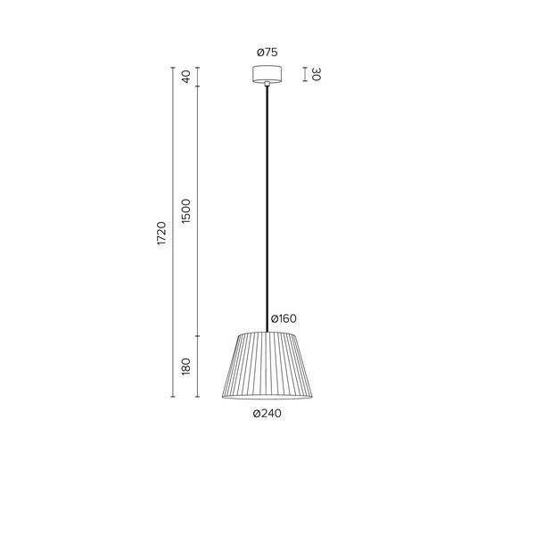 Lampada a sospensione beige Kami, ⌀ 16 cm - Sotto Luce-image-2