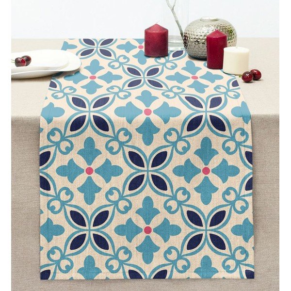 Runner 40x130 cm Blue Tiles – Mila Home-image-1