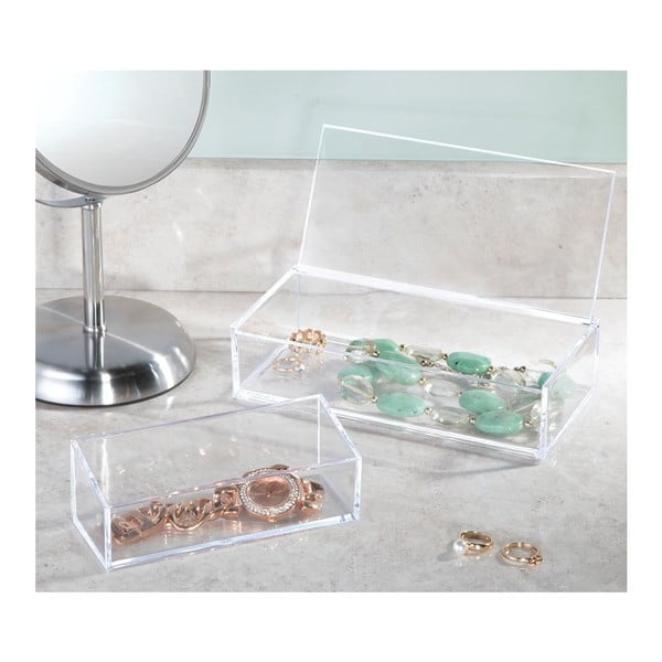 Organizer trasparente con coperchio Clarity - iDesign-image-2