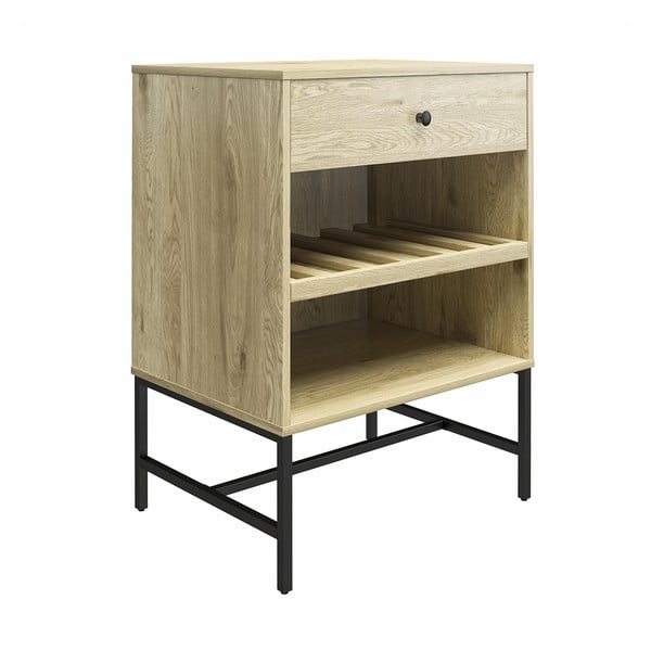 Mobile da vino in pino naturale per 6 bottiglie, 60x83 cm Tamlin - Støraa-image-1