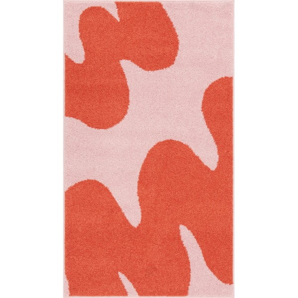 Tappeto per bambini rosso e rosa 80x150 cm Hugsy Coral – FD