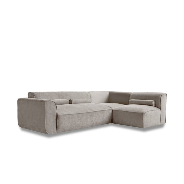 Divano angolare componibile beige (con penisola a destra) Flex Felix – Miuform