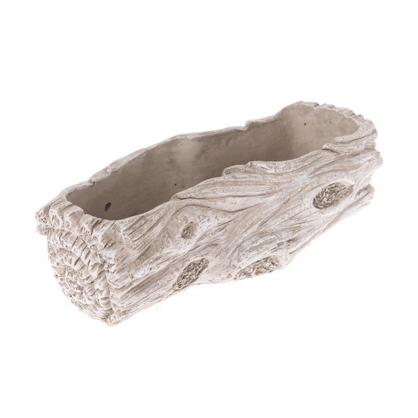 Vaso in cemento grigio Naturale, lunghezza 24,5 cm - Dakls