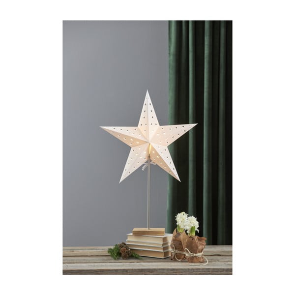 Decorazione luminosa White Star, altezza 65 cm - Star Trading