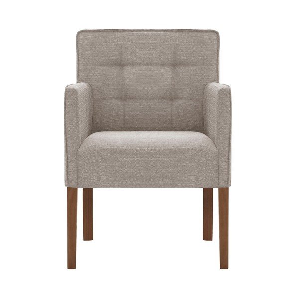 Sedia grigio-marrone con gambe in faggio marrone scuro Freesia - Ted Lapidus Maison-image-4