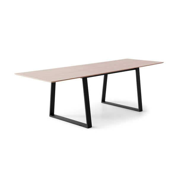 Tavolo da pranzo estensibile con piano effetto rovere e pannello extra 90x165 cm Meza - Hammel Furniture-image-1