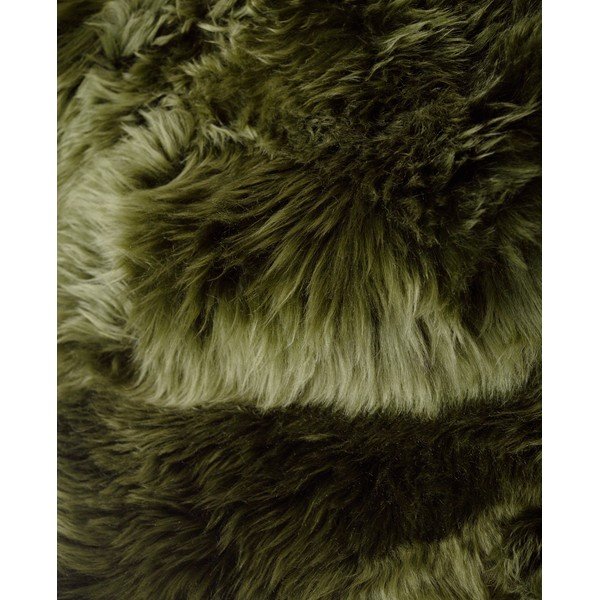 Tappeto in pelle di pecora verde scuro Zealand Square, 70 x 70 cm - Royal Dream-image-1