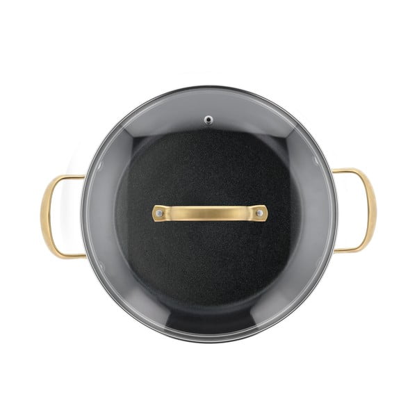 Pentola in alluminio con coperchio incluso/con superficie antiaderente adatta all'induzione 2,6 l – Holm-image-2