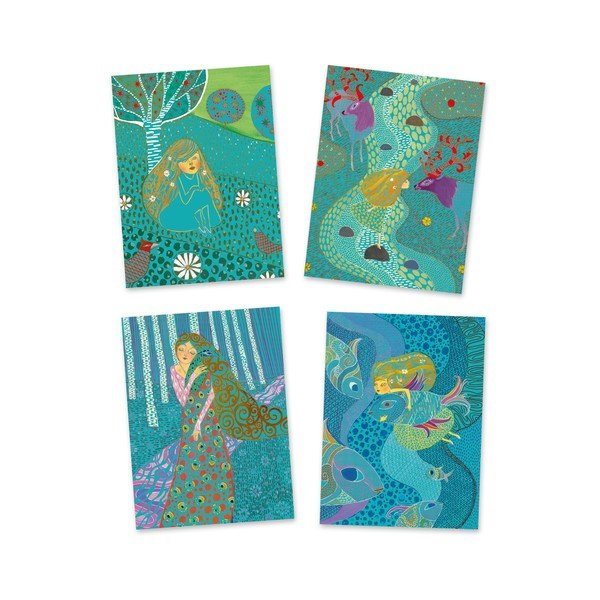 Set di adesivi Rusalka per bambini - Djeco