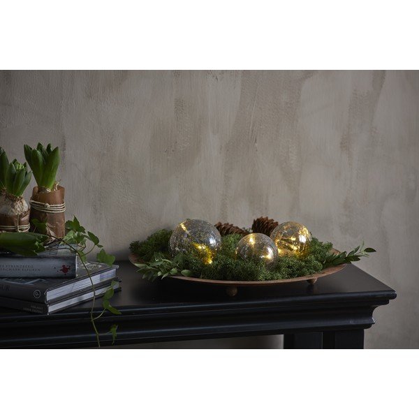 Decorazione luminosa a LED grigia, lunghezza 77 cm Triss - Star Trading