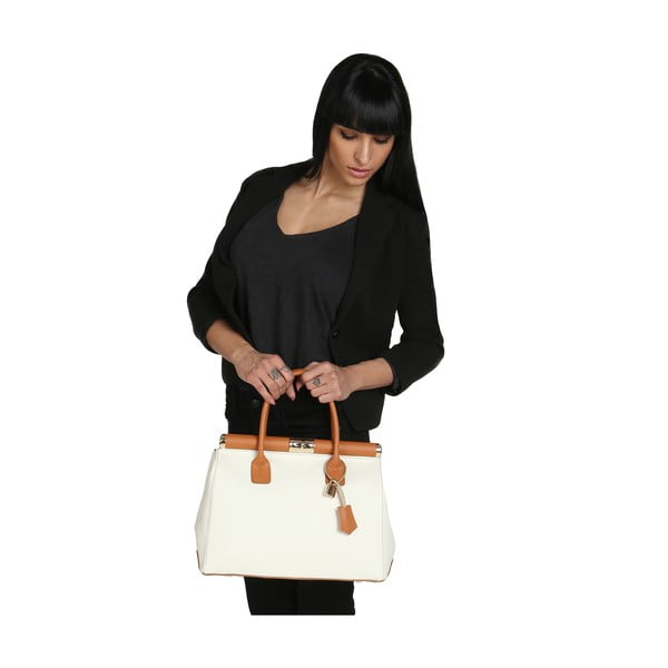 Borsa in pelle beige Blair - Chicca Borse-image-2