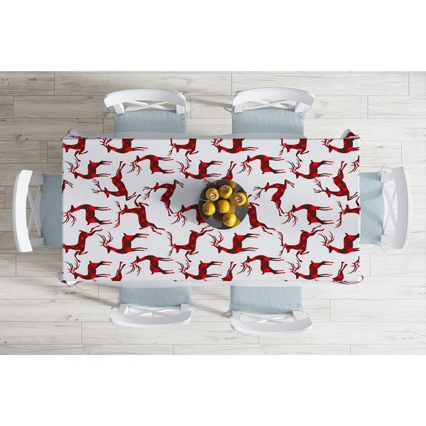 Tovaglia di Natale in misto cotone Tartan, 140 x 180 cm Christmas - Minimalist Cushion Covers-image-1