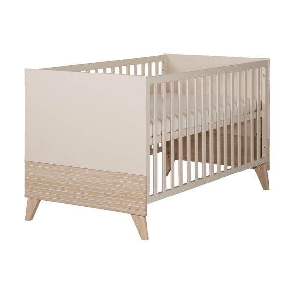 Lettino beige con altezza regolabile 70x140 cm Sidney – Roba