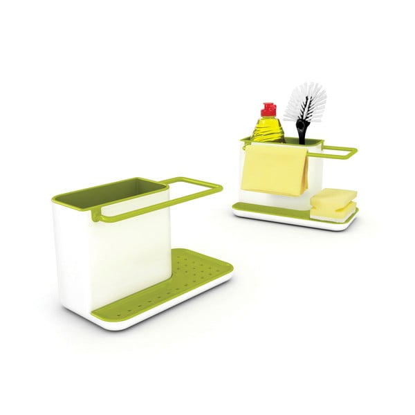 Porta detersivi da cucina bianco e verde Caddy Sink Tidy - Joseph Joseph-image-2