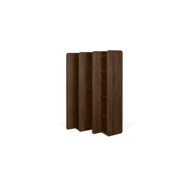 Libreria in noce Twin, altezza 187 cm - TemaHome-image-3