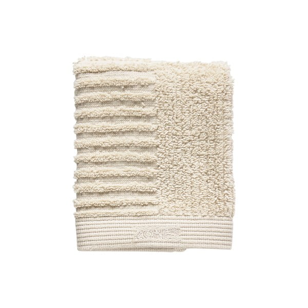 Asciugamano viso in cotone beige, 30 x 30 cm Classic - Zone