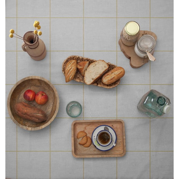 Tovaglia Beige Lines, 140 x 140 cm - Really Nice Things-image-2