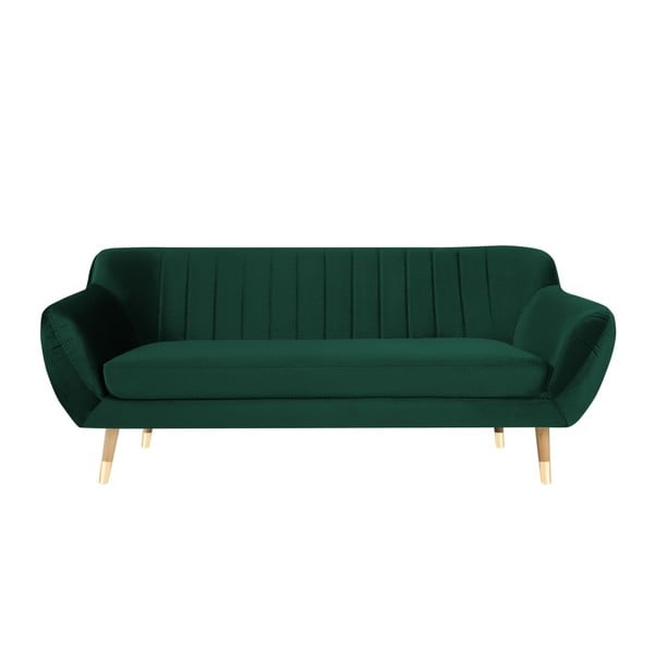 Divano in velluto verde scuro , 188 cm Benito - Mazzini Sofas