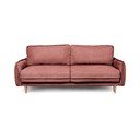 Divano letto rosso in tessuto bouclé 215 cm Patti - Bonami Selection