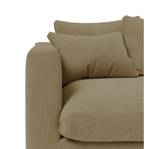 Divano in velluto a coste beige 175 cm Comfy - Scandic-image-3