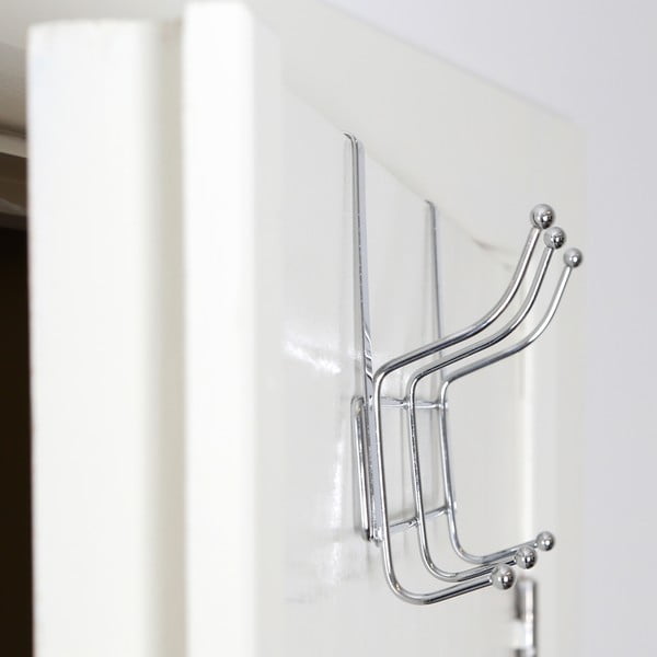 Appendiabiti in metallo argentato 11 cm Chrome - Premier Housewares-image-4