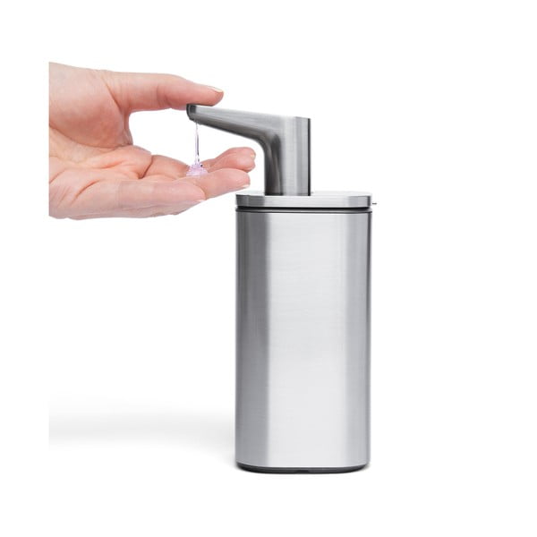 Dispenser di sapone in acciaio inox argento 295 ml - simplehuman-image-4