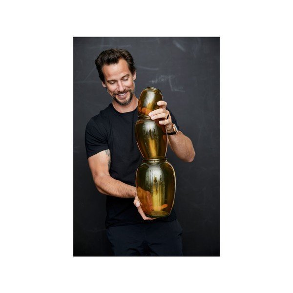 Vaso in vetro arancione Kusintha - Bitz-image-4