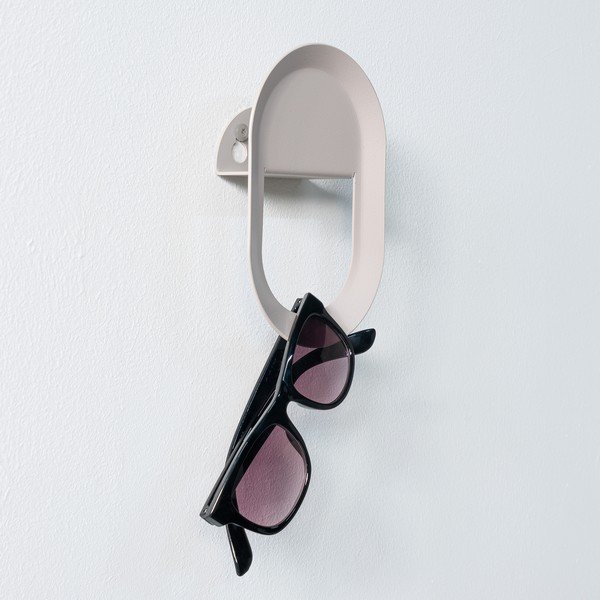 Gancio da parete grigio tortora in acciaio Coucou – Spinder Design-image-1