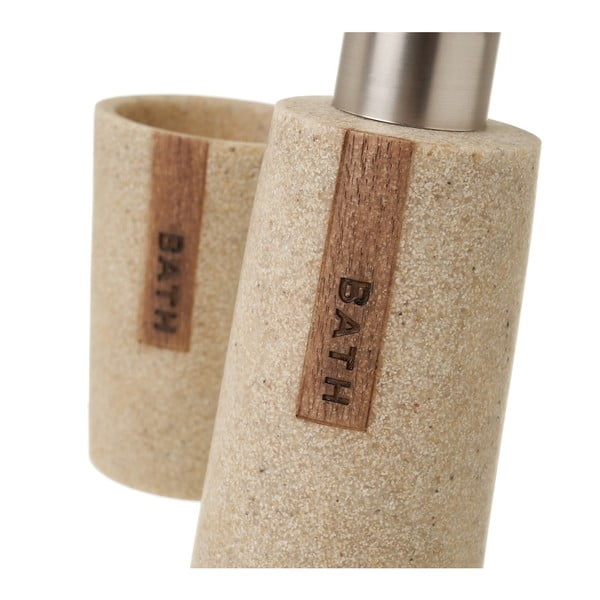 Set accessori bagno beige - Casa Selección-image-3