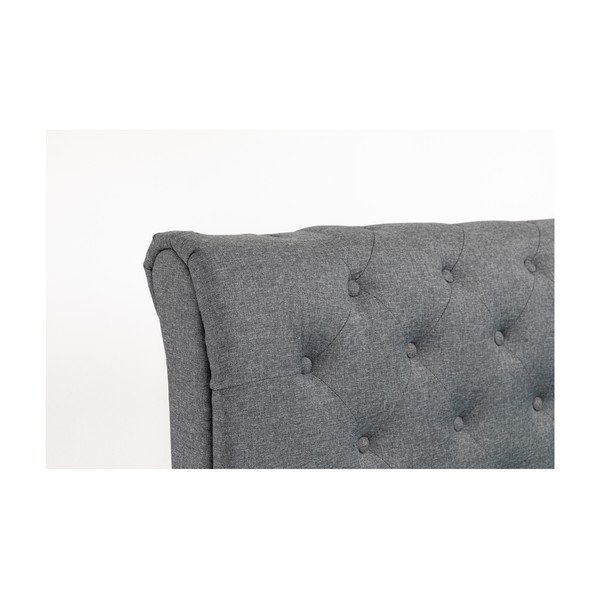 Letto matrimoniale grigio Ringsted, 160 x 200 cm - Chez Ro-image-3