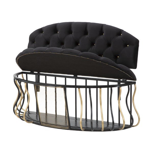 Divano nero Glam - Mauro Ferretti-image-2