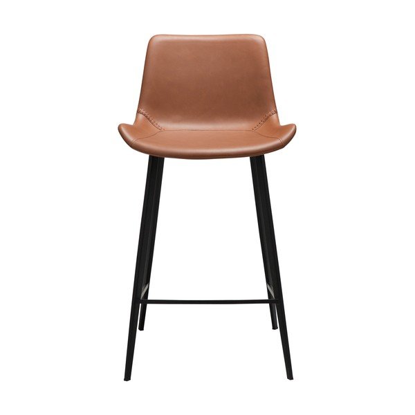 Sgabello da bar marrone cognac (altezza della seduta 65 cm) Hype – DAN-FORM Denmark-image-1