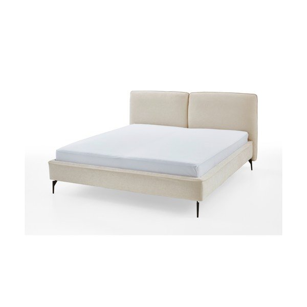 Letto matrimoniale imbottito avorio rete non inclusa 160x200 cm Infinity – Meise Möbel-image-4