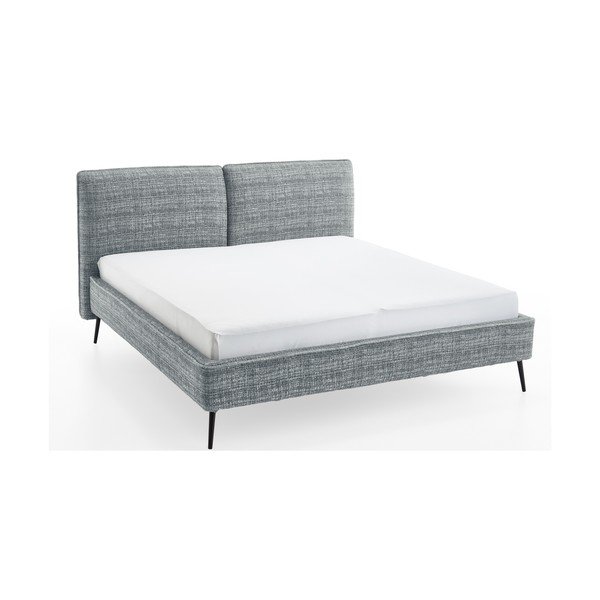 Letto matrimoniale imbottito blu rete non inclusa 160x200 cm Infinity – Meise Möbel