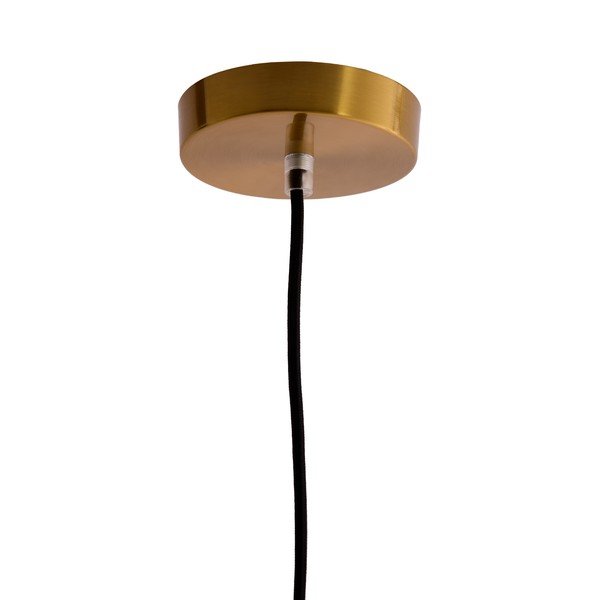 Lampadario color ambra con paralume in vetro Leona – Light & Living-image-4