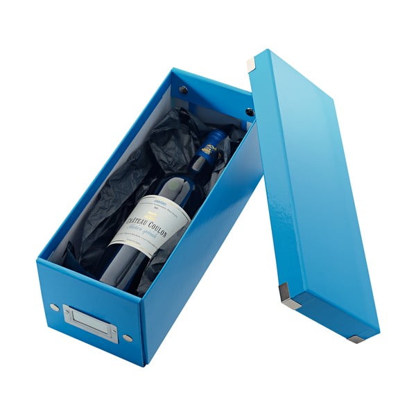Scatola di cartone blu con coperchio 14x35x14 cm Click&Store - Leitz-image-3