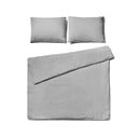Biancheria da letto matrimoniale grigio chiaro in cotone stonewashed , 200 x 200 cm - Bonami Selection
