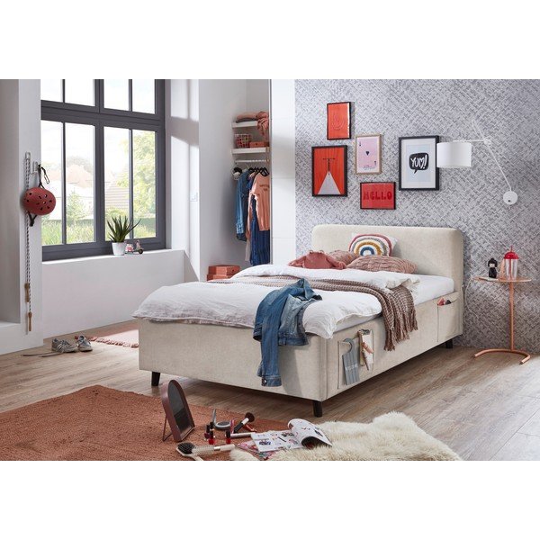 Letto da bambini beige rete non inclusa 120x200 cm Cosy – Meise Möbel-image-3